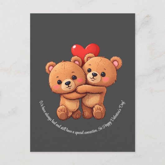 2本の漫画は抱きしめている。 ポストカード (正面)