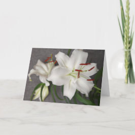 2本の白いユリカード シーズンカード