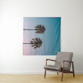 2本の緑のヤシの木 タペストリー (インサイチュ(横))