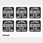 2本の脚を持つことは昨年そう – 切断の贈り物 スクエアシール (シート)