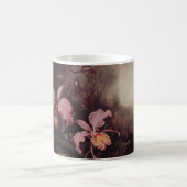 2本の蘭および山の景色 コーヒーマグカップ (中央)