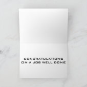 2本のTUMPSアップ**仕事がうまくいった**やった！ カード (内部)