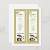 2本マークサル時間動物園 インビテーションポストカード (正面/裏面)