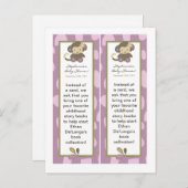 2本マークジャカナ少女ジャングル動物園動物 インビテーションポストカード (正面/裏面)