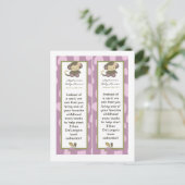 2本マークジャカナ少女ジャングル動物園動物 インビテーションポストカード (スタンド正面)