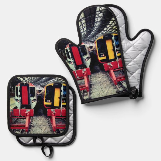 2本 鍋つかみ&鍋敷きセット (正面/裏面)