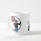 2杯そして8杯のコーヒー間の相違 コーヒーマグカップ (正面左)