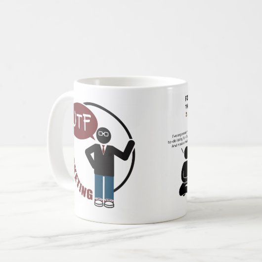 2杯そして8杯のコーヒー間の相違 コーヒーマグカップ (正面左)