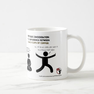 2杯そして8杯のコーヒー間の相違 コーヒーマグカップ