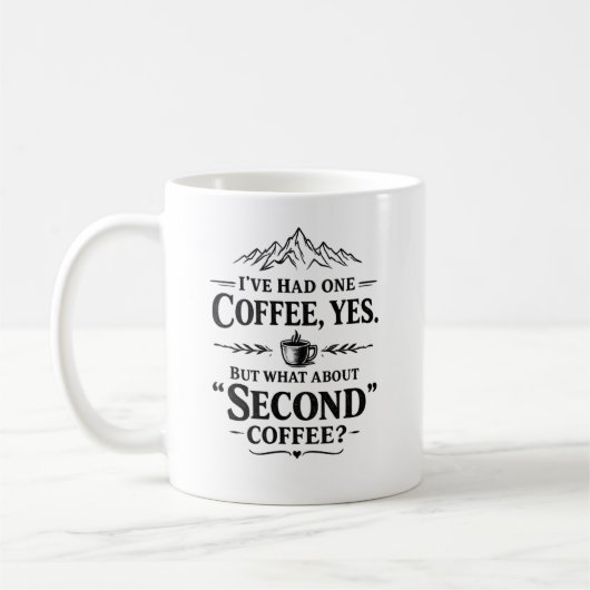 2杯目のコーヒーは? コーヒーマグカップ (左)