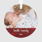 2枚いけなの写真クリスマス オーナメント (裏面)