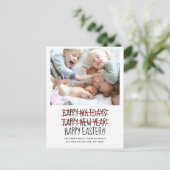 2枚おもしろいの写真年末年始はがき シーズンポストカード (スタンド正面)