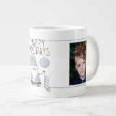 2枚かわいいサンタ格言 ジャンボコーヒーマグカップ (正面右)