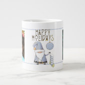 2枚かわいいサンタ格言 ジャンボコーヒーマグカップ (正面)