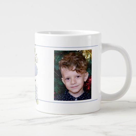 2枚かわいいサンタ格言 ジャンボコーヒーマグカップ (右)