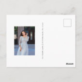 2枚のエレガント写真キンセアニェラフローラありがとう ポストカード (裏面)