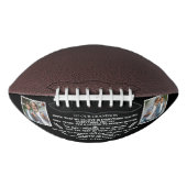 2枚のカスタム写真で孫への贈り物 アメリカンフットボール (正面)