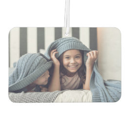 2枚のカスタム写真をパーソナライズ カーエアーフレッシュナー