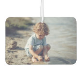 2枚のカスタム写真をパーソナライズ カーエアーフレッシュナー (正面)