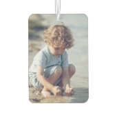 2枚のカスタム写真をパーソナライズ カーエアーフレッシュナー (裏面)