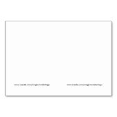 2枚のギフトの札の漫画のトナカイおよびマウス テーブルナンバー (裏面)