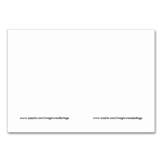 2枚のギフトの札の漫画のトナカイおよびマウス テーブルナンバー (裏面)