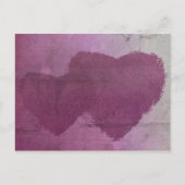 2枚のハートはがき ポストカード (正面)