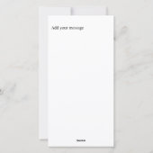 2枚のフォトクリスマスグリーン追加メッセージバックファミリー シーズンカード (裏面)