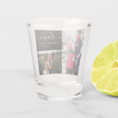 2枚のフォトコラージュブラックラブ脚本 ショットグラス (裏面)