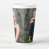 2枚のフォトコーヒーマグ、12または17オンスのラテマグ カフェラテマグ (正面)