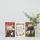 2枚のフォトフェスティバルフレームホリデーフォトカード シーズンカード (スタンド正面)