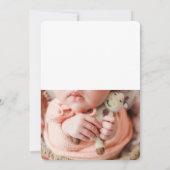 2枚のフォトベビーサンキューカード サンキューカード (裏面)