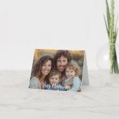 2枚のフォトメリークリスマスホリデー折りたたみカード シーズンカード (正面)