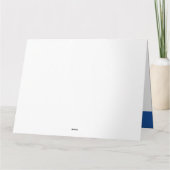 2枚のフォトレター青い男の子2nd誕生日カード カード (裏面)