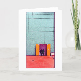 2枚のフォーク空白のグリーティングカード カード