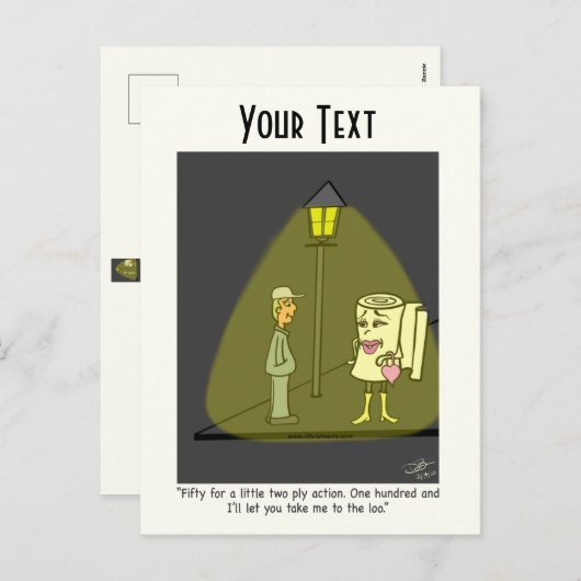 2枚のプライおもしろいガートポストカード シーズンポストカード (正面/裏面)