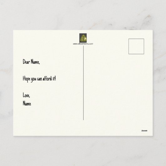 2枚のプライおもしろいガートポストカード シーズンポストカード (裏面)