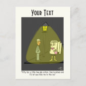 2枚のプライおもしろいガートポストカード シーズンポストカード (正面)