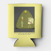 2枚のプライおもしろいマンガのポスター 缶クーラー (正面)