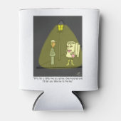 2枚のプライおもしろいマンガのポスター 缶クーラー (正面)