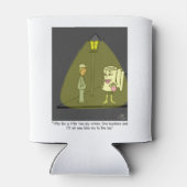 2枚のプライおもしろいマンガのポスター 缶クーラー (裏面)