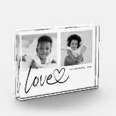 2枚のモダンフォトラブフォトブロック フォトブロック (左)