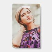 2枚のモダン写真の手書き入力 バッジ (Back)