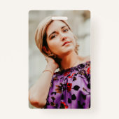 2枚のモダン写真の手書き入力 バッジ (裏面)