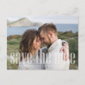 2枚のモダン写真シンプルミニマルQRコード ポストカード (正面)