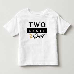 2枚のレジやめット、2番目の誕生日シャツ、幼児 トドラーTシャツ