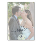 2枚の写真が不透明に暗結婚く✨美しい霧 テーブルナンバー (裏面)