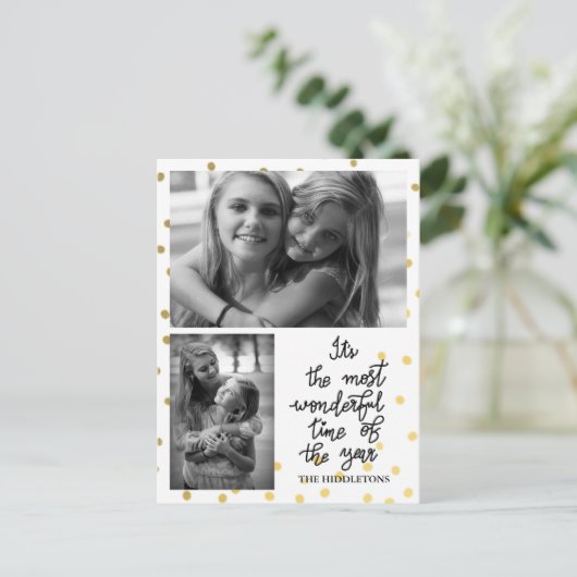 2枚の写真が脚本に残る1年の中で最も素晴らしい時 ポストカード (スタンド正面)