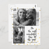 2枚の写真が脚本に残る1年の中で最も素晴らしい時 ポストカード (正面/裏面)