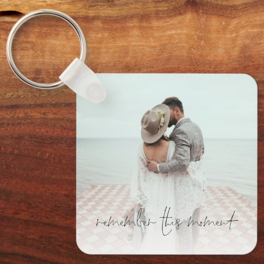 2枚の写真この瞬間を思い出すKeepsake Ke キーホルダー (正面)